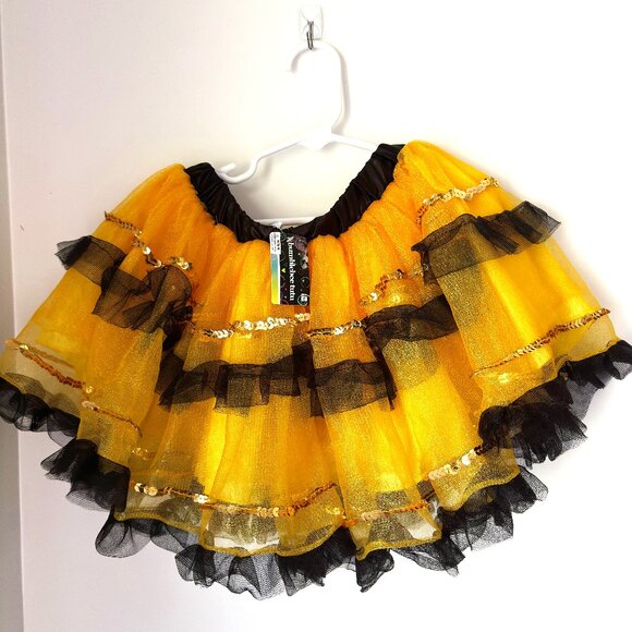Costumes USA Bourdon BUMBLE BEE Layered Tutu Halloween Cosplay Child Size OS - Picture 1 of 4